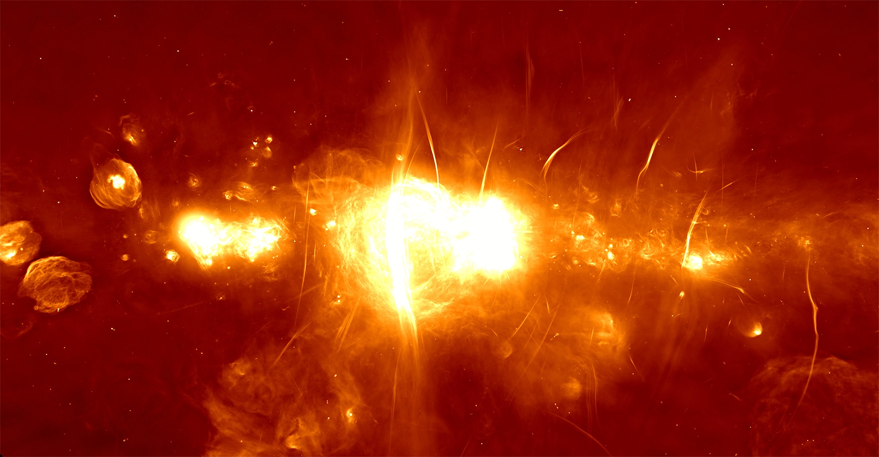 Milky Way Galactic Center imaged by MeerKAT